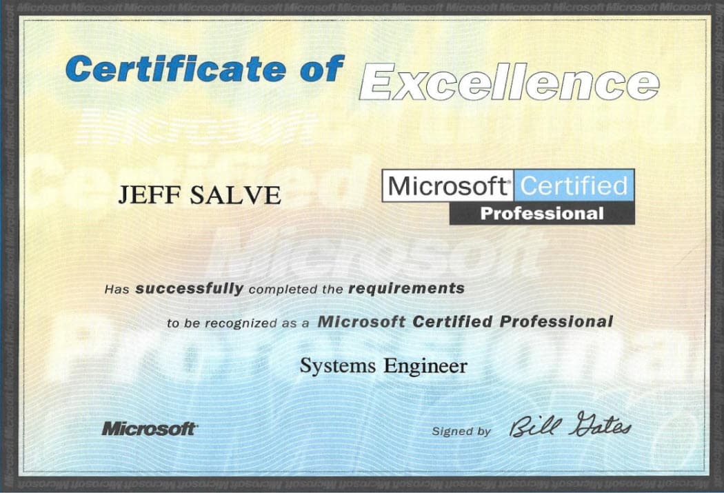 Microsoft Certified Systems Engineer